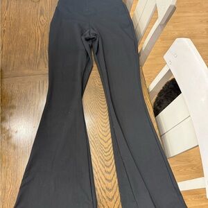 Varsity Black Flared Leggings